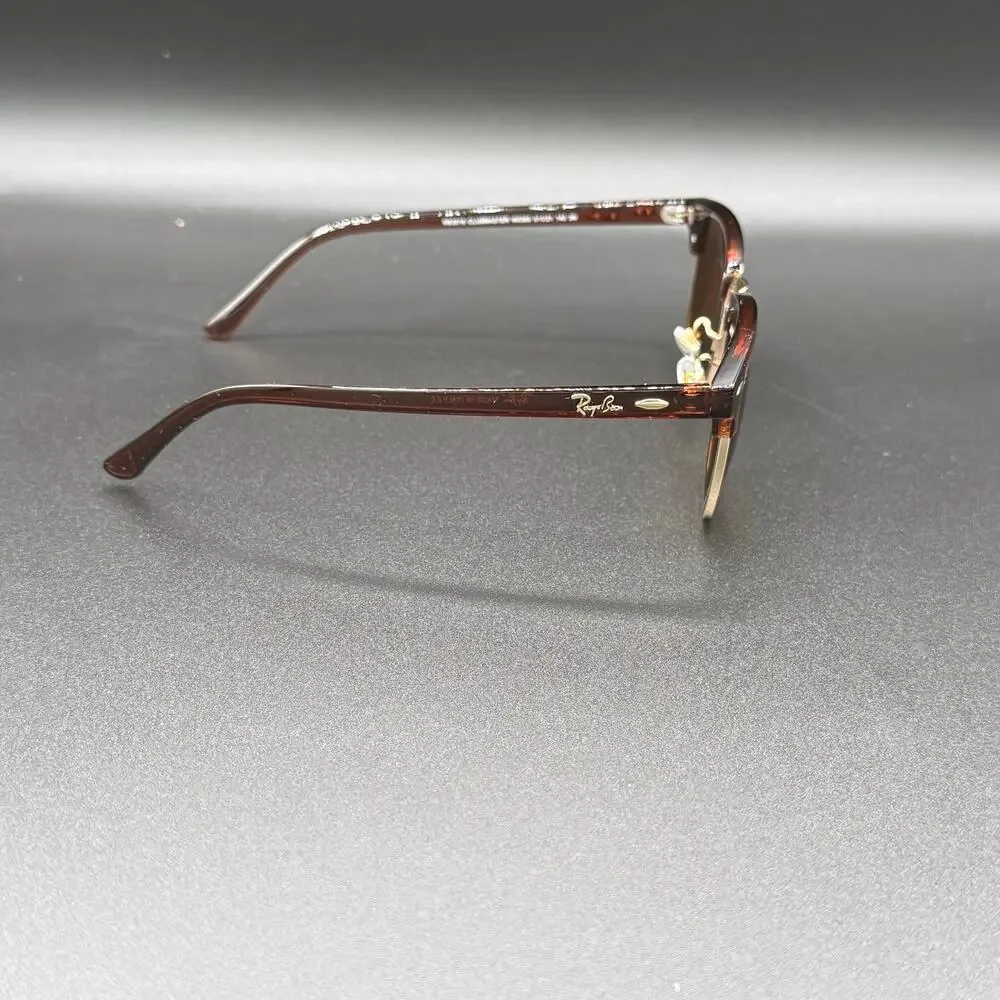 Ray-Ban RB3016 Clubmaster W0365 Brown Gold G-15 Sunglasses 51-21-145